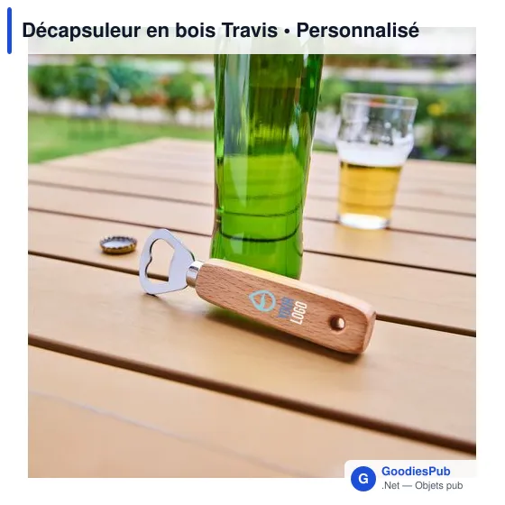 Décapsuleur en bois Travis - Image 2