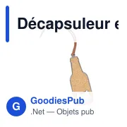 Décapsuleur en liège personnalisable avec logo - Ophelie - Miniature 4