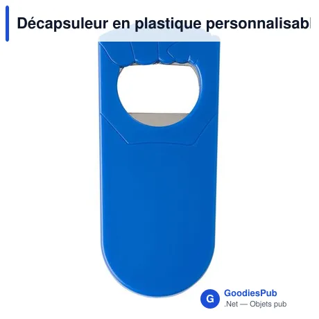 Décapsuleur en plastique personnalisable avec logo - Tay