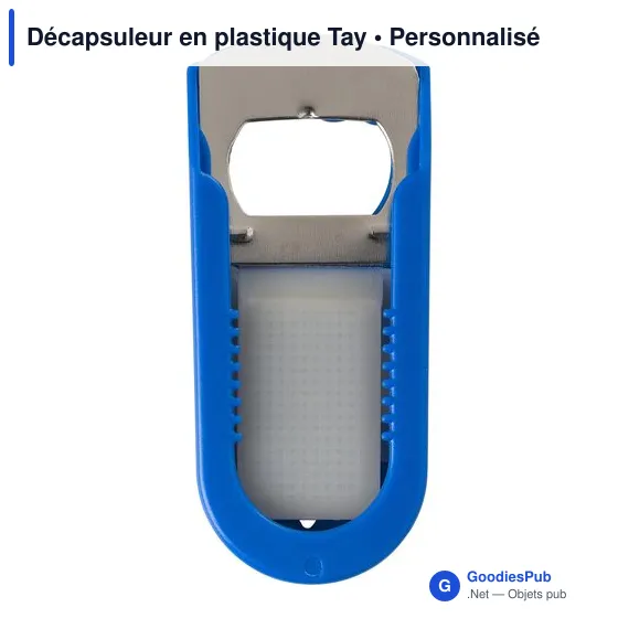 Décapsuleur en plastique personnalisable avec logo - Tay - Image 5
