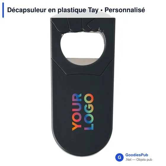 Décapsuleur en plastique personnalisable avec logo - Tay - Image 9