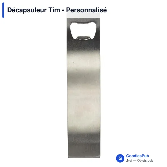 Décapsuleur en acier inoxydable personnalisable avec logo - Image 2