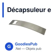 Décapsuleur en acier inoxydable personnalisable avec logo - Miniature 4
