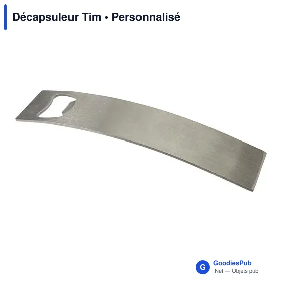 Décapsuleur en acier inoxydable personnalisable avec logo - Image 4