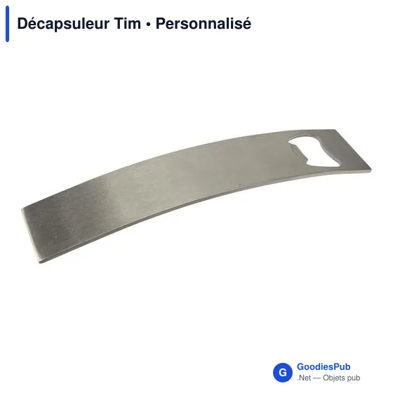 Décapsuleur en acier inoxydable personnalisable avec logo - Image 5
