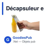 Décapsuleur en acier inoxydable personnalisable avec logo - Miniature 6