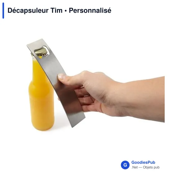 Décapsuleur en acier inoxydable personnalisable avec logo - Image 6