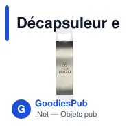 Décapsuleur en acier inoxydable personnalisable avec logo - Miniature 7
