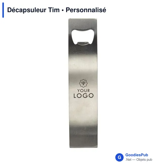 Décapsuleur en acier inoxydable personnalisable avec logo - Image 7