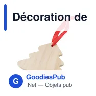 Décoration de Noël personnalisable en bois avec logo - Arbre Imani - Miniature 2