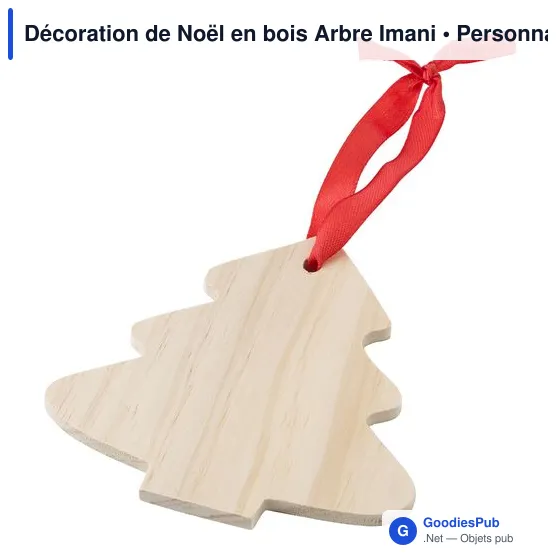 Décoration de Noël personnalisable en bois avec logo - Arbre Imani - Image 2