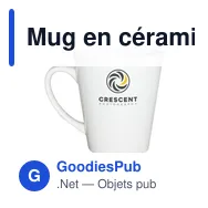 Mug en céramique personnalisable DeltaCup 310 ml avec logo - Miniature 1