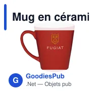 Mug en céramique personnalisable DeltaCup 310 ml avec logo - Miniature 1