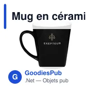 Mug en céramique personnalisable DeltaCup 310 ml avec logo - Miniature 3