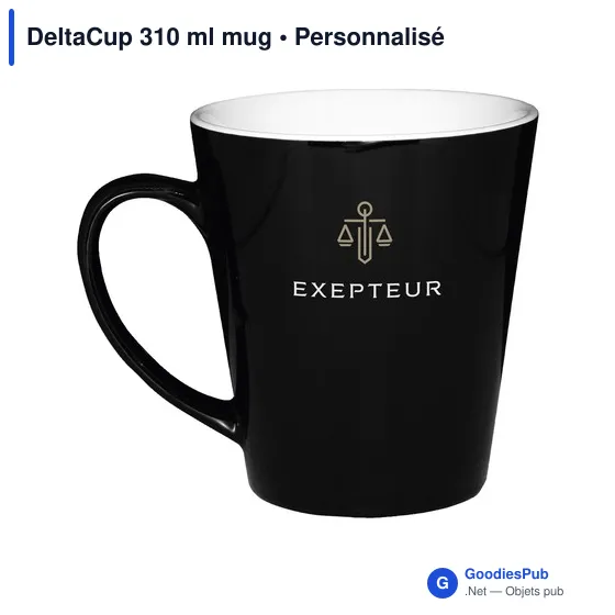 Mug en céramique personnalisable DeltaCup 310 ml avec logo - Image 3