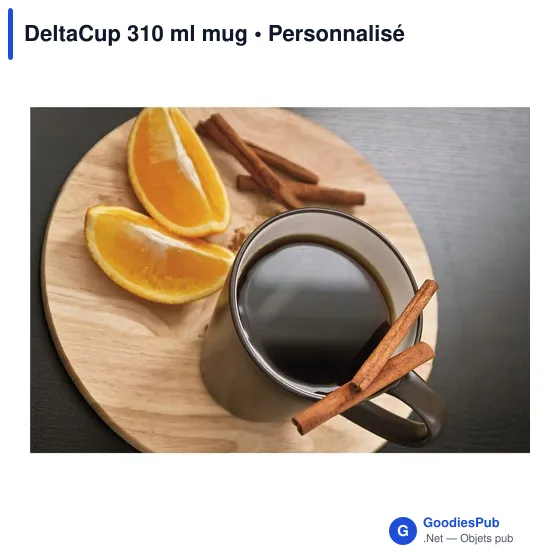 Mug en céramique personnalisable DeltaCup 310 ml avec logo - Image 4