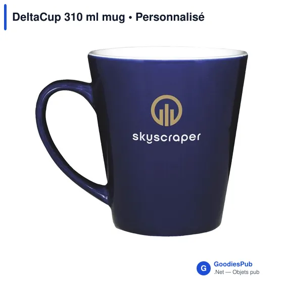 Mug en céramique personnalisable DeltaCup 310 ml avec logo - Image 6