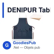 DENIPUR Tablier en denim 240 gr/m² - Miniature 1
