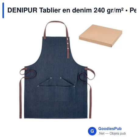 DENIPUR Tablier en denim 240 gr/m²