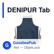 DENIPUR Tablier en denim 240 gr/m² - Miniature 2
