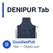 DENIPUR Tablier en denim 240 gr/m² - Miniature 3