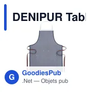 DENIPUR Tablier en denim 240 gr/m² - Miniature 4