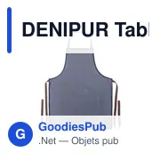 DENIPUR Tablier en denim 240 gr/m² - Miniature 5