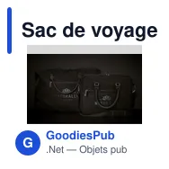 Sac de voyage personnalisable Denver Duffle en toile recycléeavec logo - Miniature 2