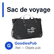 Sac de voyage personnalisable Denver Duffle en toile recycléeavec logo - Miniature 4