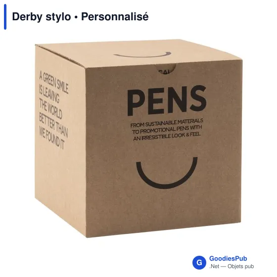 Stylo bille personnalisable en bois avec logo - Derby stylo - Image 2