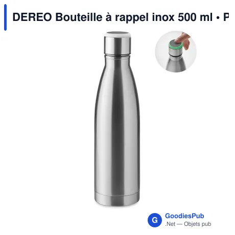 DEREO Bouteille à rappel inox 500 ml