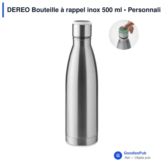 DEREO Bouteille à rappel inox 500 ml - Image 1
