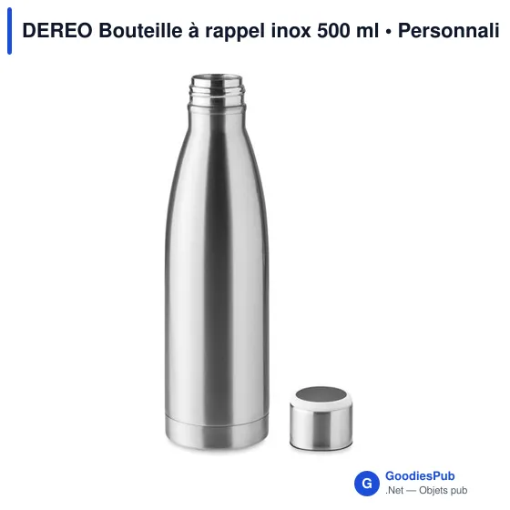 DEREO Bouteille à rappel inox 500 ml - Image 2