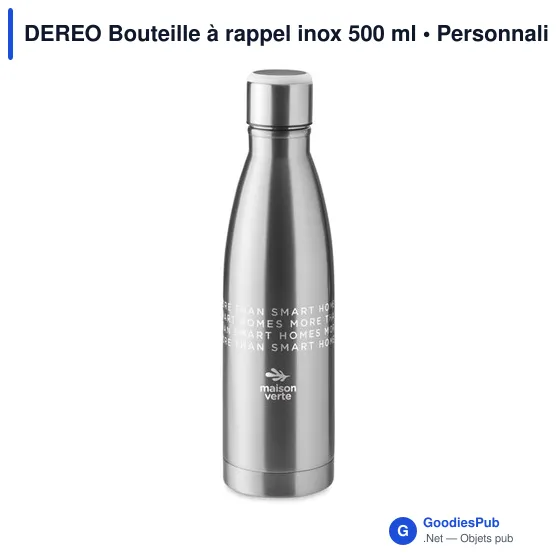 DEREO Bouteille à rappel inox 500 ml - Image 3