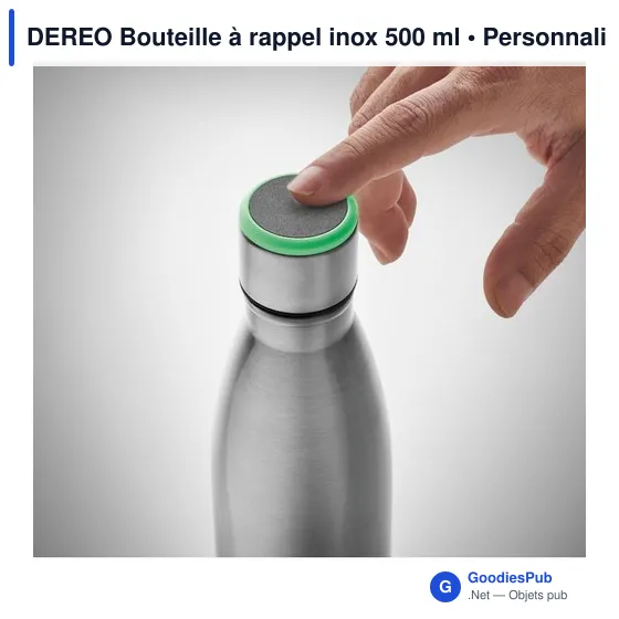 DEREO Bouteille à rappel inox 500 ml - Image 5