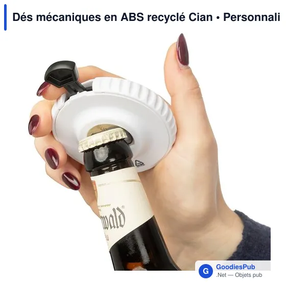 Dés mécaniques en ABS recyclé Cian - Image 5