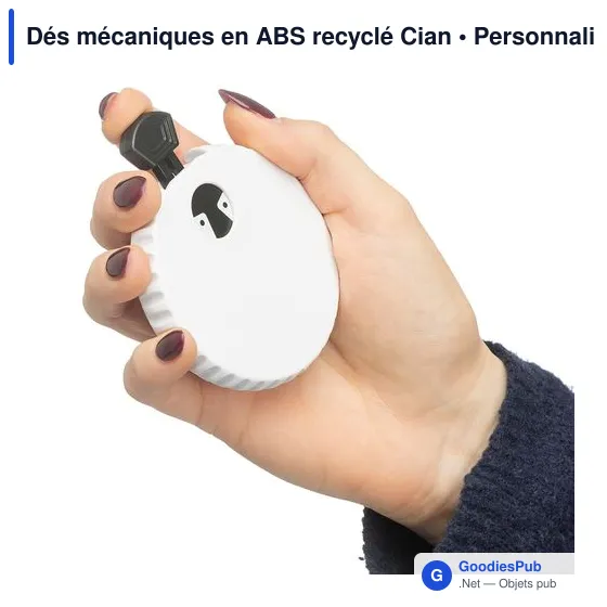 Dés mécaniques en ABS recyclé Cian - Image 7