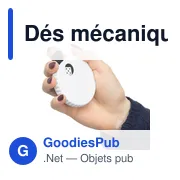 Dés mécaniques en ABS recyclé Cian - Miniature 8