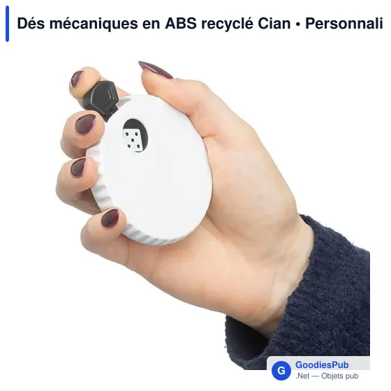 Dés mécaniques en ABS recyclé Cian - Image 8