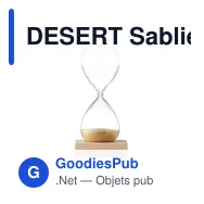 DESERT Sablier en verre 5 minutes - Miniature 4