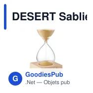 DESERT Sablier en verre 5 minutes - Miniature 5