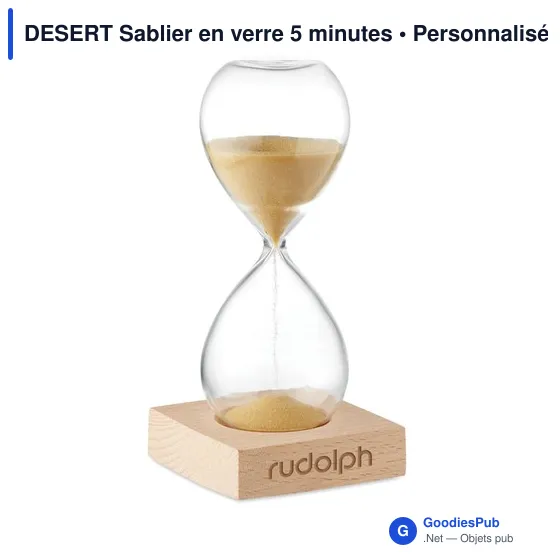 DESERT Sablier en verre 5 minutes - Image 5