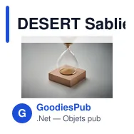 DESERT Sablier en verre 5 minutes - Miniature 6