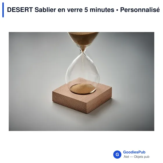 DESERT Sablier en verre 5 minutes - Image 6