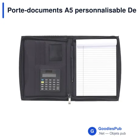 Porte-documents A5 personnalisable DesignFolio avec logo