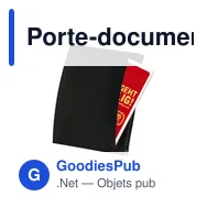 Porte-documents A5 personnalisable DesignFolio avec logo - Miniature 2