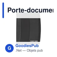 Porte-documents A5 personnalisable DesignFolio avec logo - Miniature 3