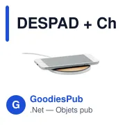DESPAD + Chargeur sans fil 15W en bambou - Miniature 3