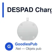 DESPAD Chargeur sans fil en bambou - Miniature 2