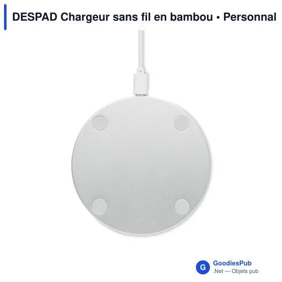 DESPAD Chargeur sans fil en bambou - Image 2